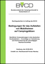 Rechtsgutachten: Bedingungen für das Aufstellen von Mobilheimen auf Campingplätzen 
